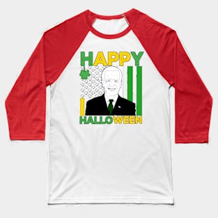 Biden St Patricks Day Happy Halloween Baseball T-Shirt